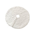 Creamy White Chunky Knit Christmas Tree Skirt