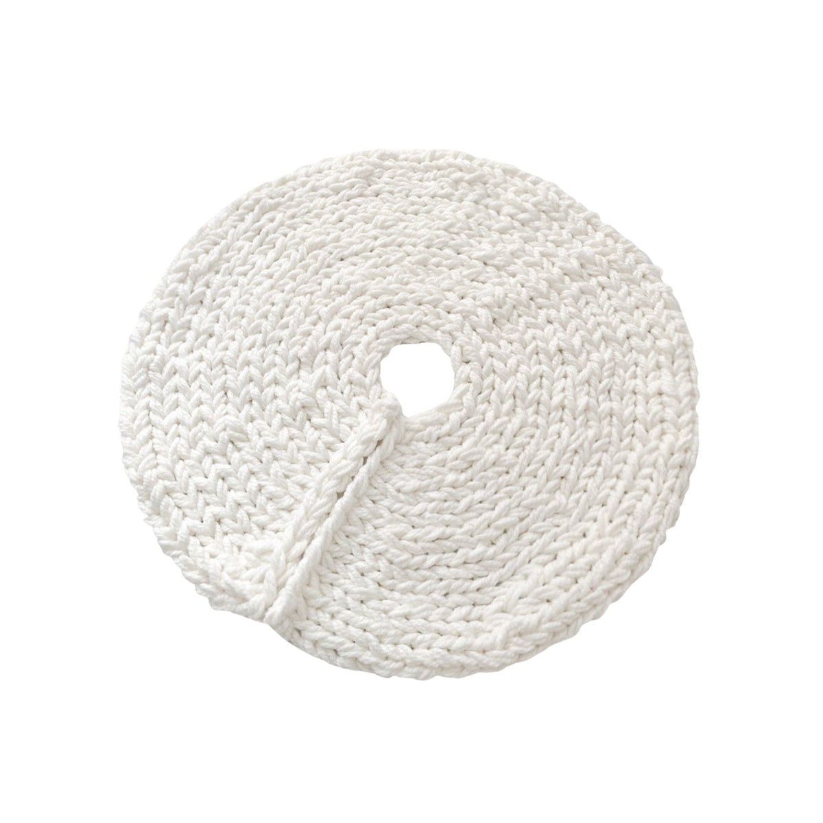 Creamy White Chunky Knit Christmas Tree Skirt