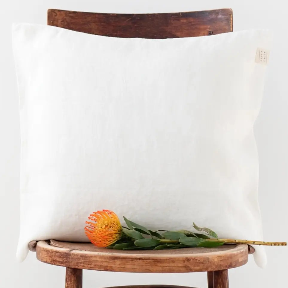 Off-White Linen Pillow Covers | Set of 2