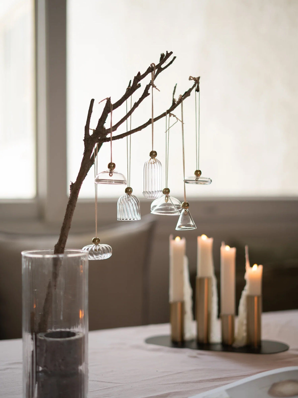 Bon Borosilicate Glass Christmas Ornaments, Set of 7