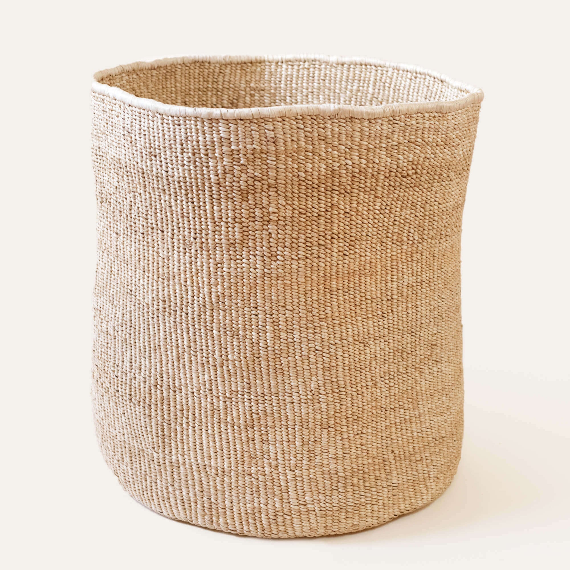 Banana Leaf Floor Basket – Tall Woven Storage Basket