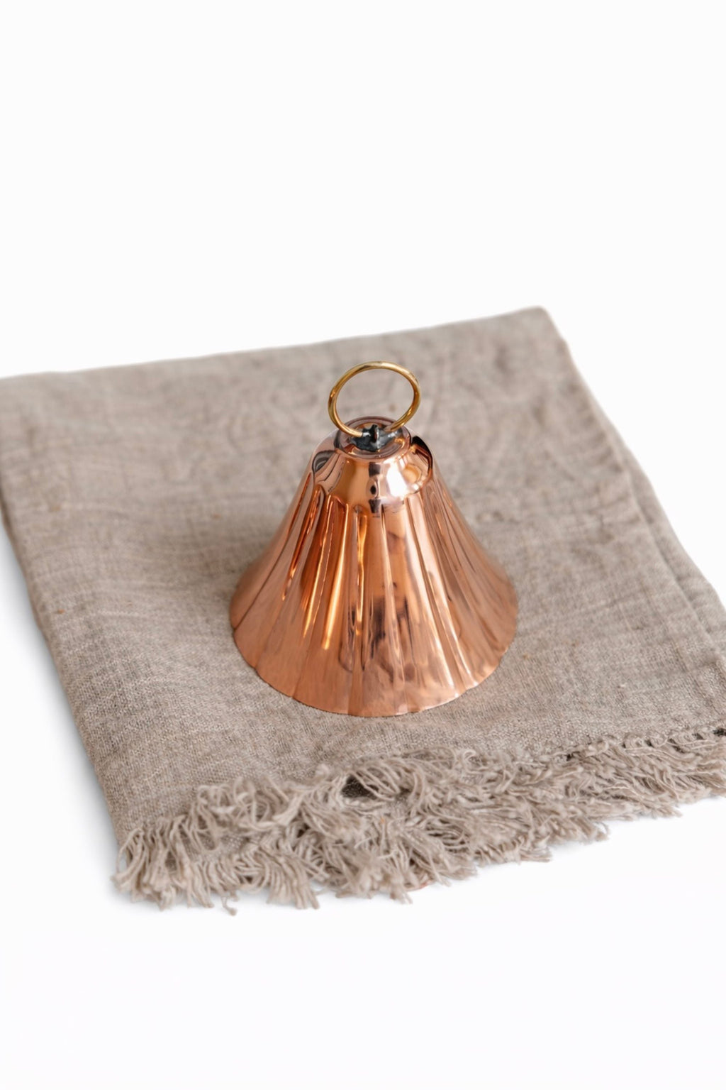 Vintage-Inspired Copper Bell Ornaments, Set of 2 or 4