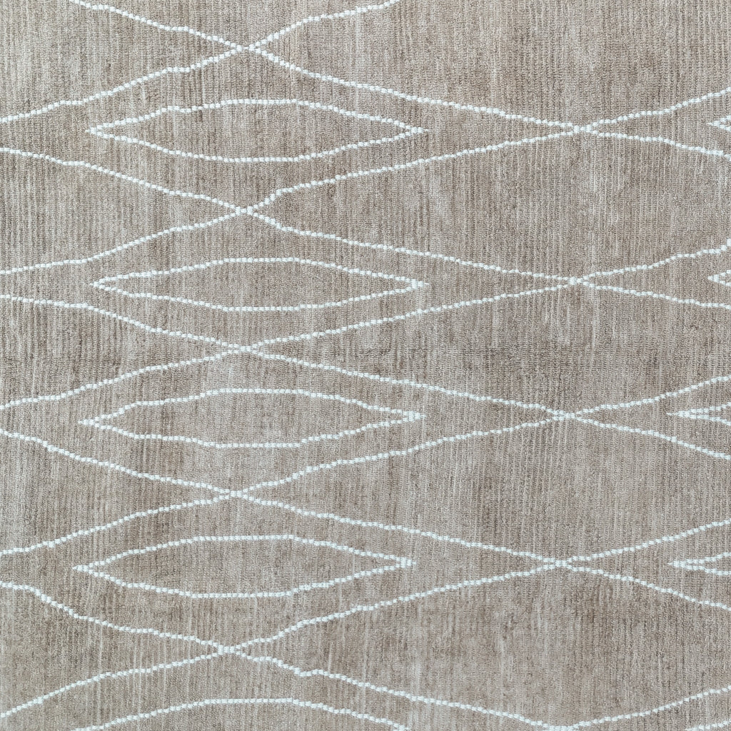 Handwoven Modern Tulu Rug 9'9" x 13'7" | Neutral Turkish Wool Area Rug