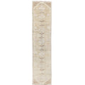 Handwoven Vintage Turkish Runner Rug 3'3" x 13'10" | One-of-a-Kind Neutral Wool Rug