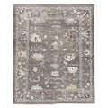 Handwoven Modern Oushak Rug 8'4" x 10'2" | Brown Turkish Wool Area Rug
