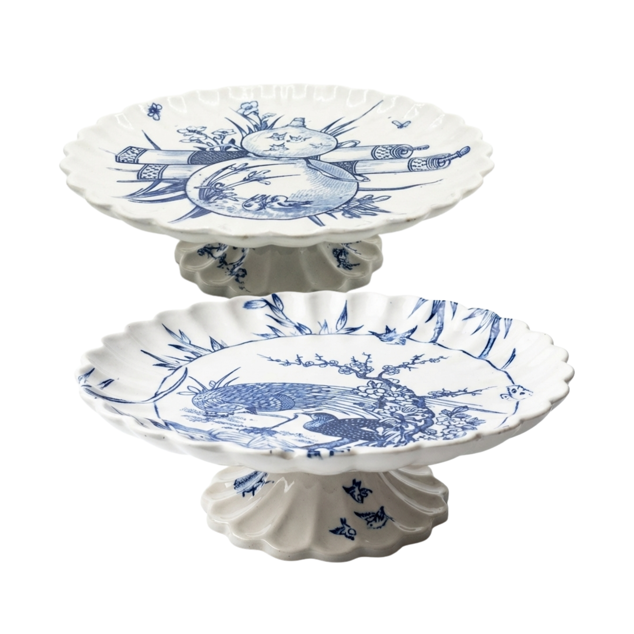 Pair of Antique Copeland Pedestal Comports (Circa 1880)