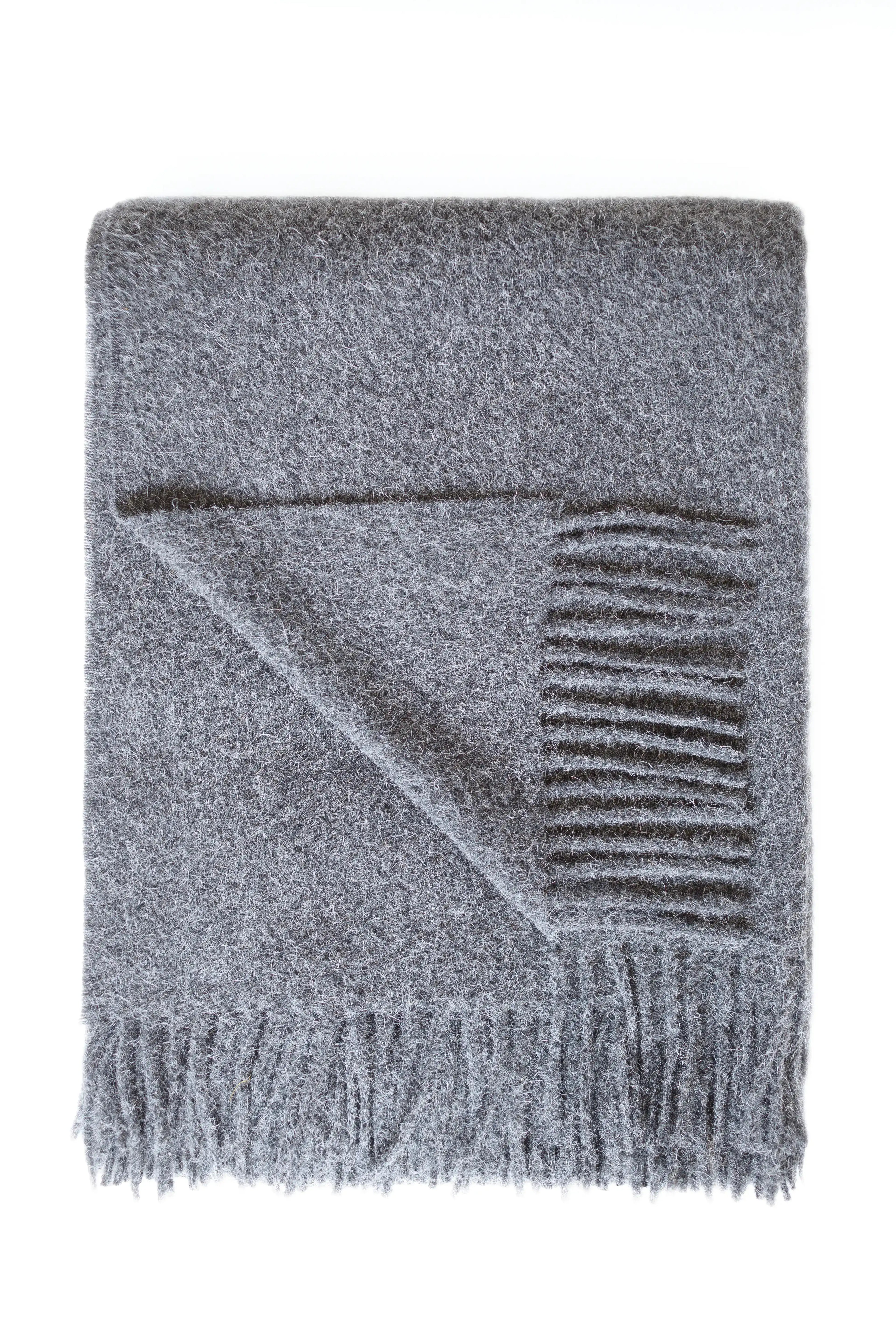 Cork Alpaca & Wool Throw | Luxury blanket | Sorelle Rossi