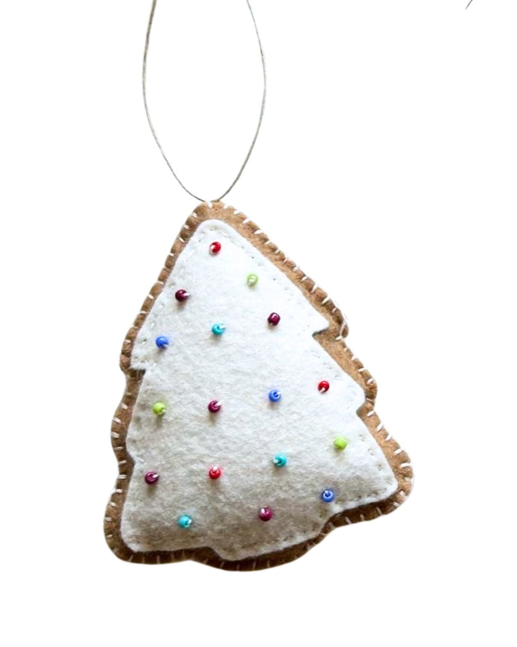 Felt Christmas Cookie Ornaments, Set of 3