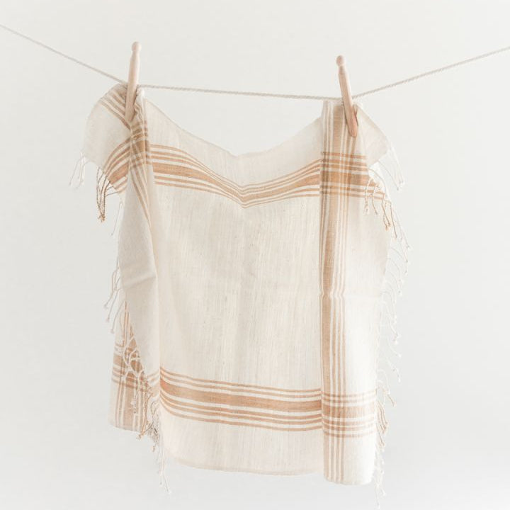 Handwoven Cotton Hand Towel | Farmhouse Plaid