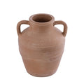 Norman Terracotta Vase with Handles | Rustic Clay Vessel for European Farmhouse Decor | Sorelle Rossi