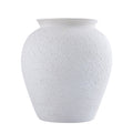 White Paper Mache Pot – Decorative Neutral Planter