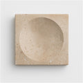 Square Travertine Bowl | Natural Stone Decorative Bowl for Coffee Table