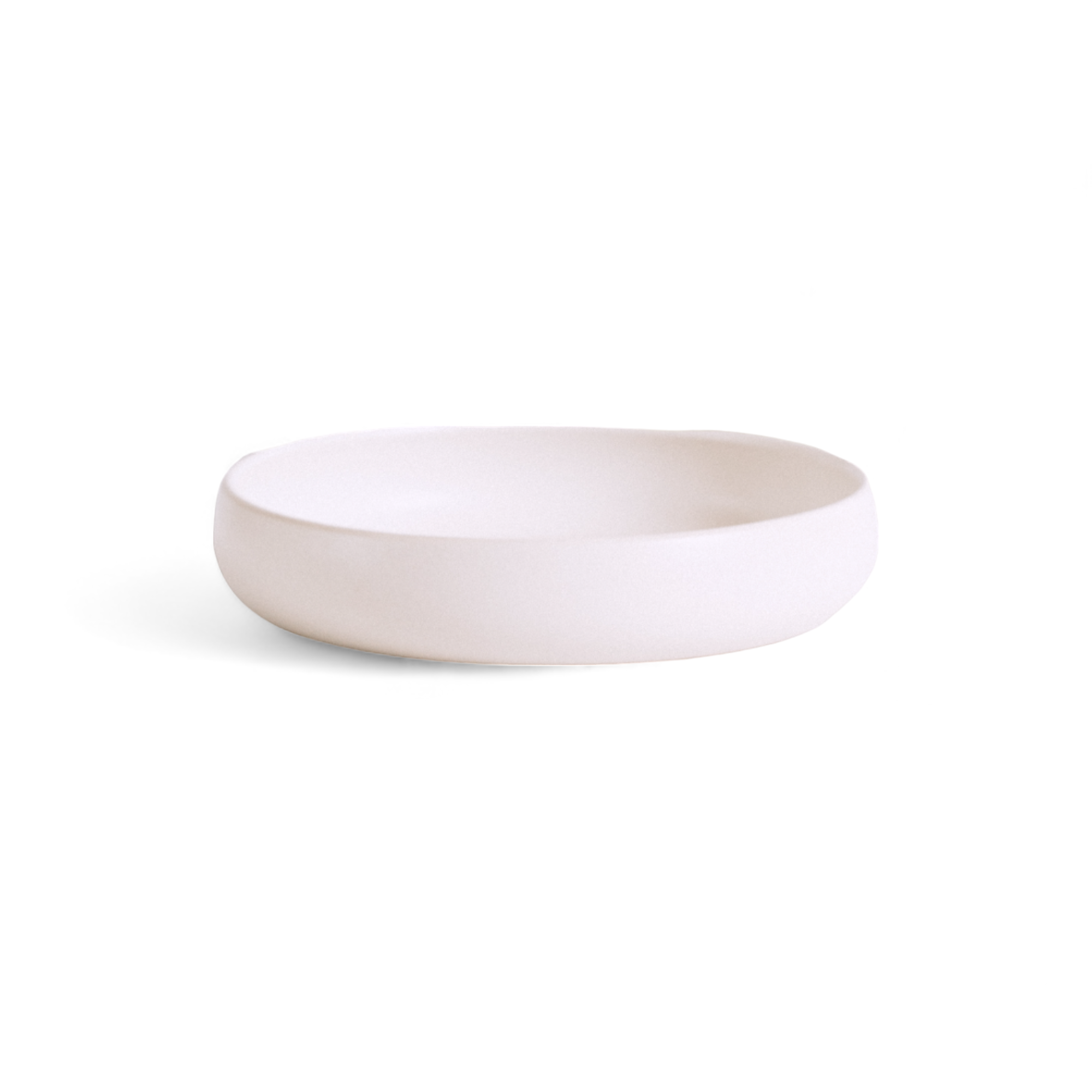 Handcrafted Pasta Bowl – Matte White Ceramic (Tunisian)