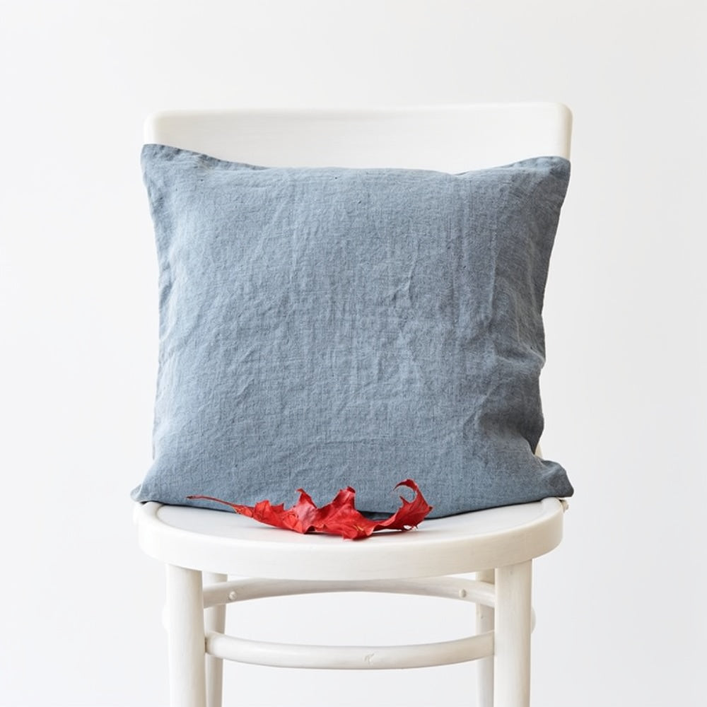 Blue Fog Linen Cushion Cover | Set of 2