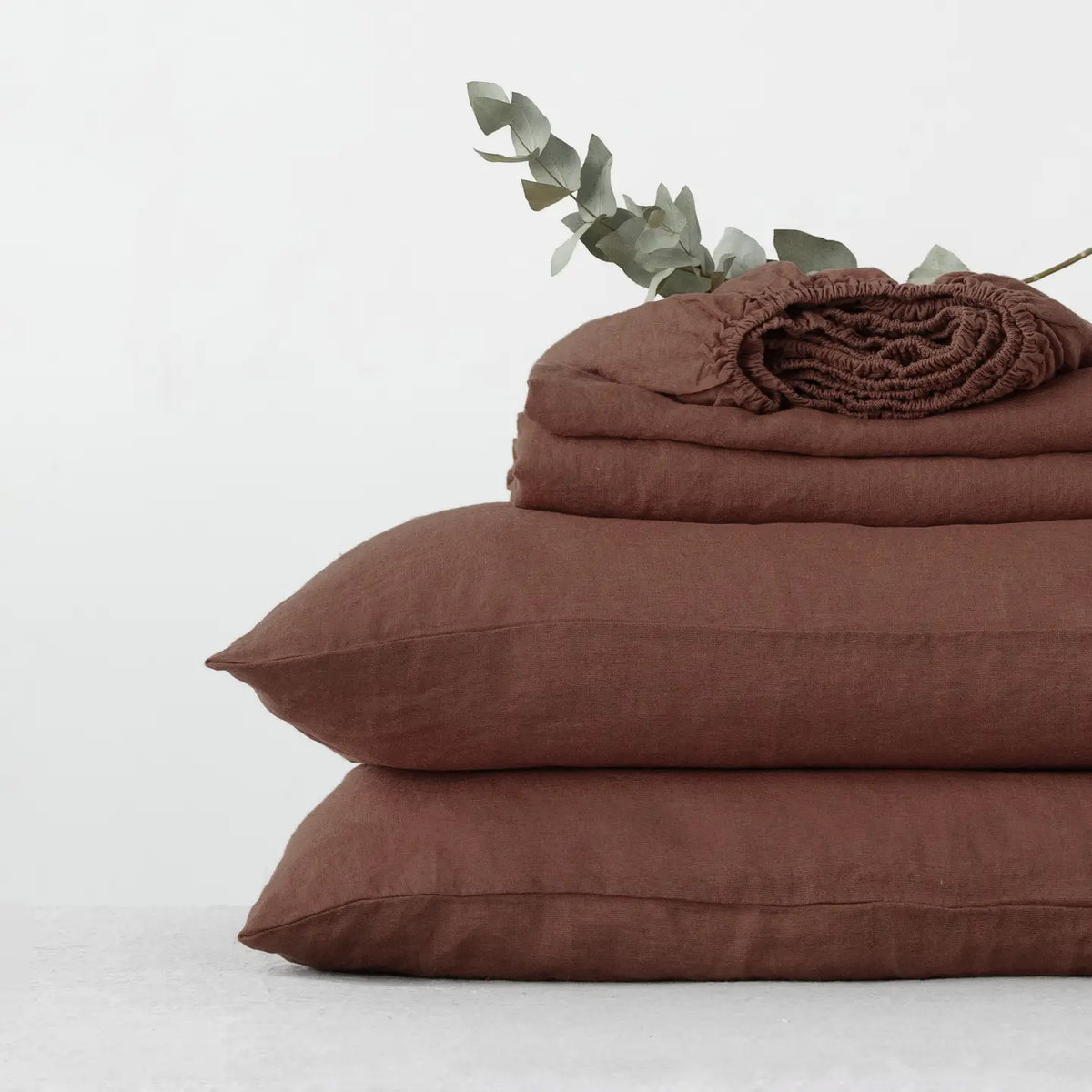 Chocolate Linen Sheet Set | Stone-Washed 100% Linen