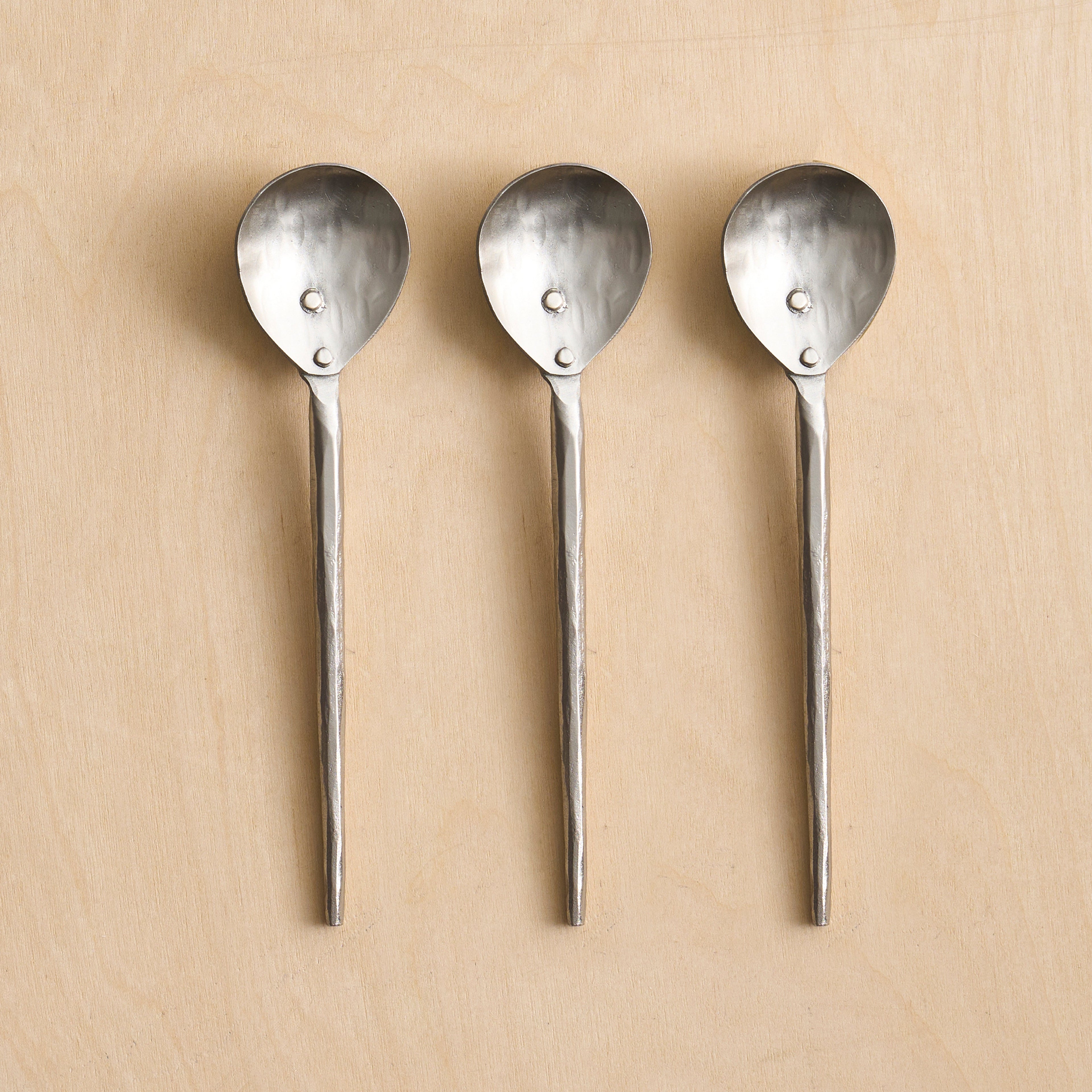 Pewter Spoons – Set of 3 | Small Serving Spoons