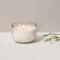 Hand-Poured Triple Wick Candle Bowl | Large Unscented Soy Wax Decorative Glass Candle
