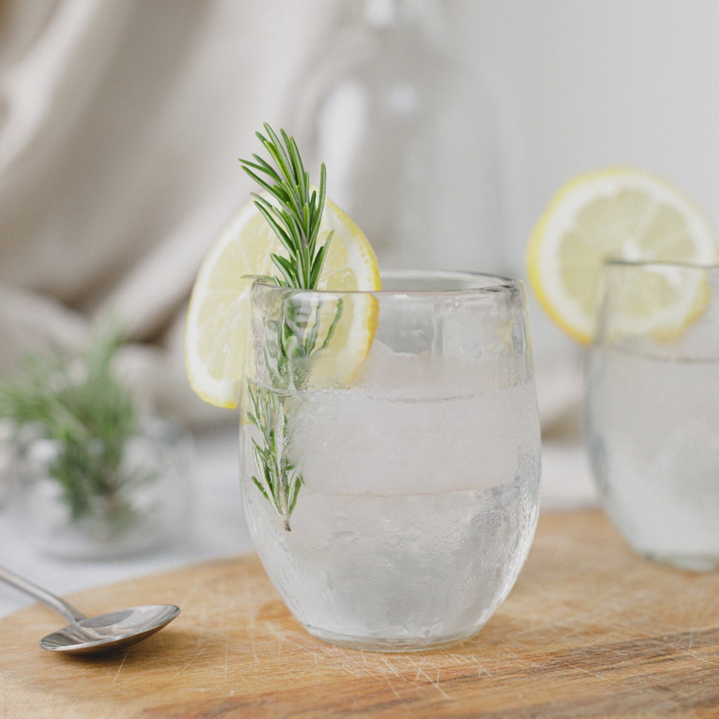 Small Pebbled Drinking Glasses – Set of 4 | Handcrafted Glassware