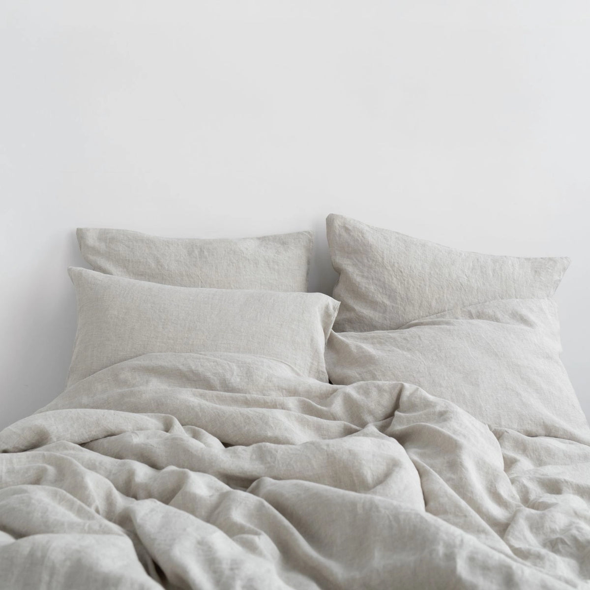 Melange Natural Linen Duvet Cover Set
