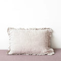 Melange Linen Pillowcases with Frills | Set of 2
