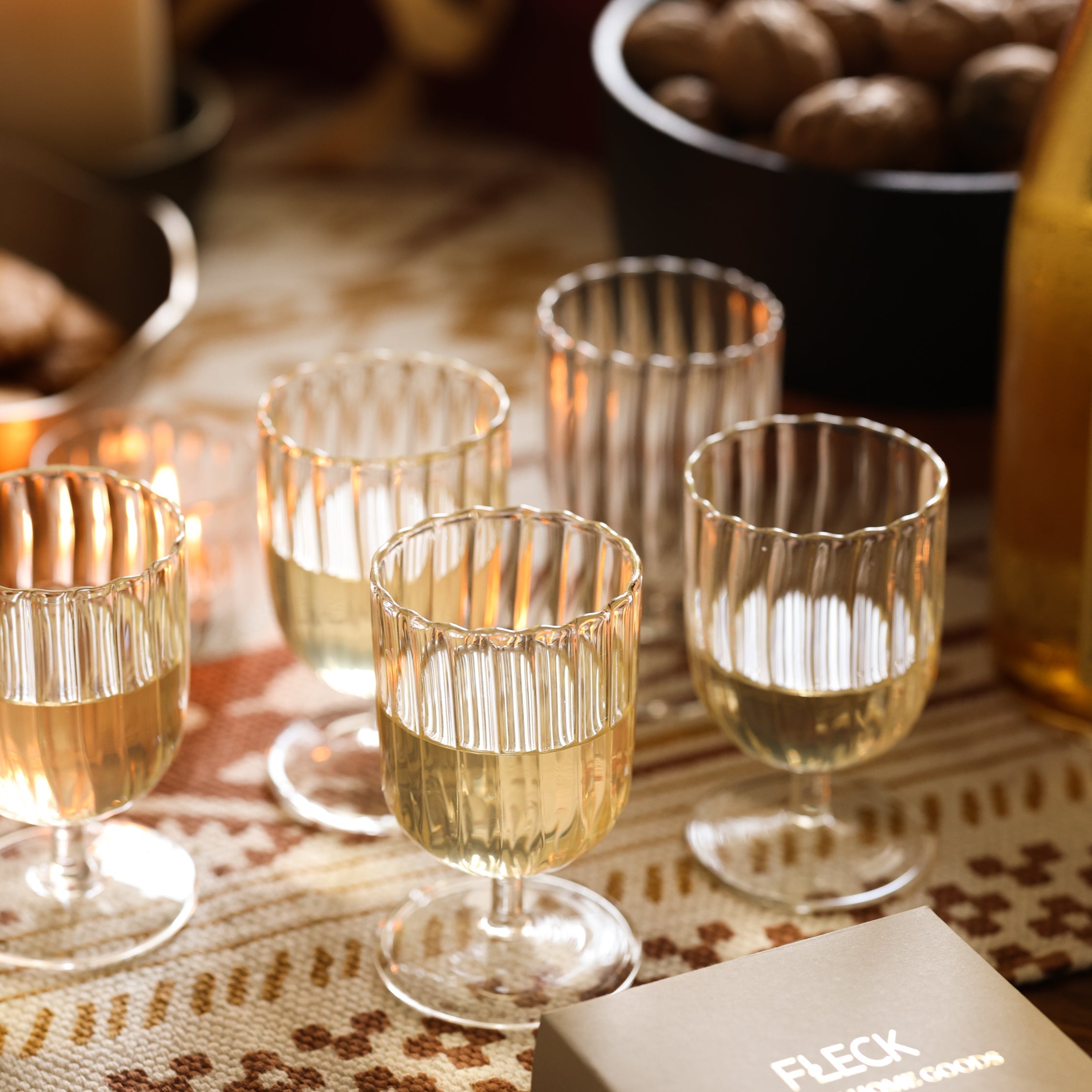 Kira Hand-Blown Borosilicate Stemware Chalice – Set of 4 | Artisan Glass