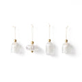 Bon Borosilicate Glass Christmas Ornaments, Set of 4
