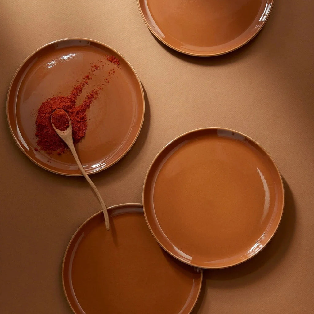 Tunisian Side Plate Terracotta | Gharyan Stoneware | Sorelle Rossi