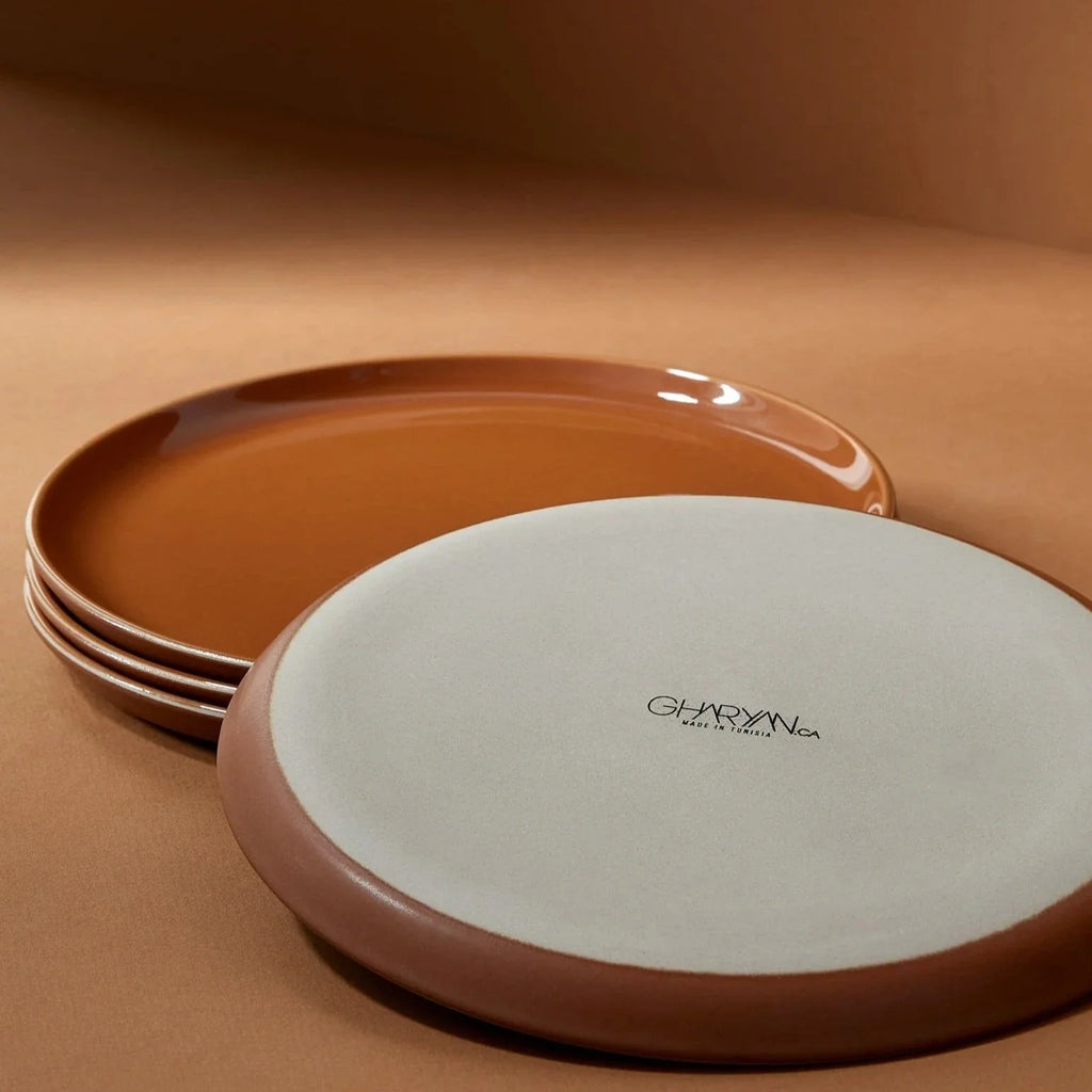 Tunisian Side Plate Terracotta | Gharyan Stoneware | Sorelle Rossi