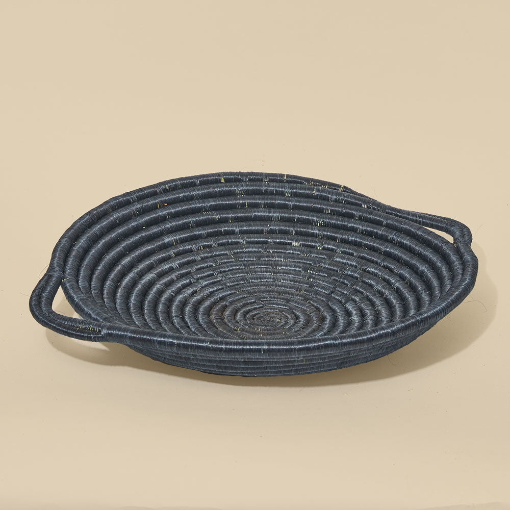 Handwoven Sisal Double Handle Bowl | Rwanda | Sorelle Rossi