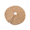 Beige Chunky Knit Christmas Tree Skirt