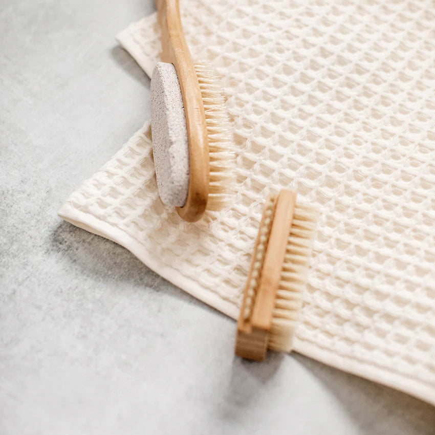 Cotton Waffle Bath Towel – Jacki | Soft Textured Lightweight Towel for Spa-Like Bathroom