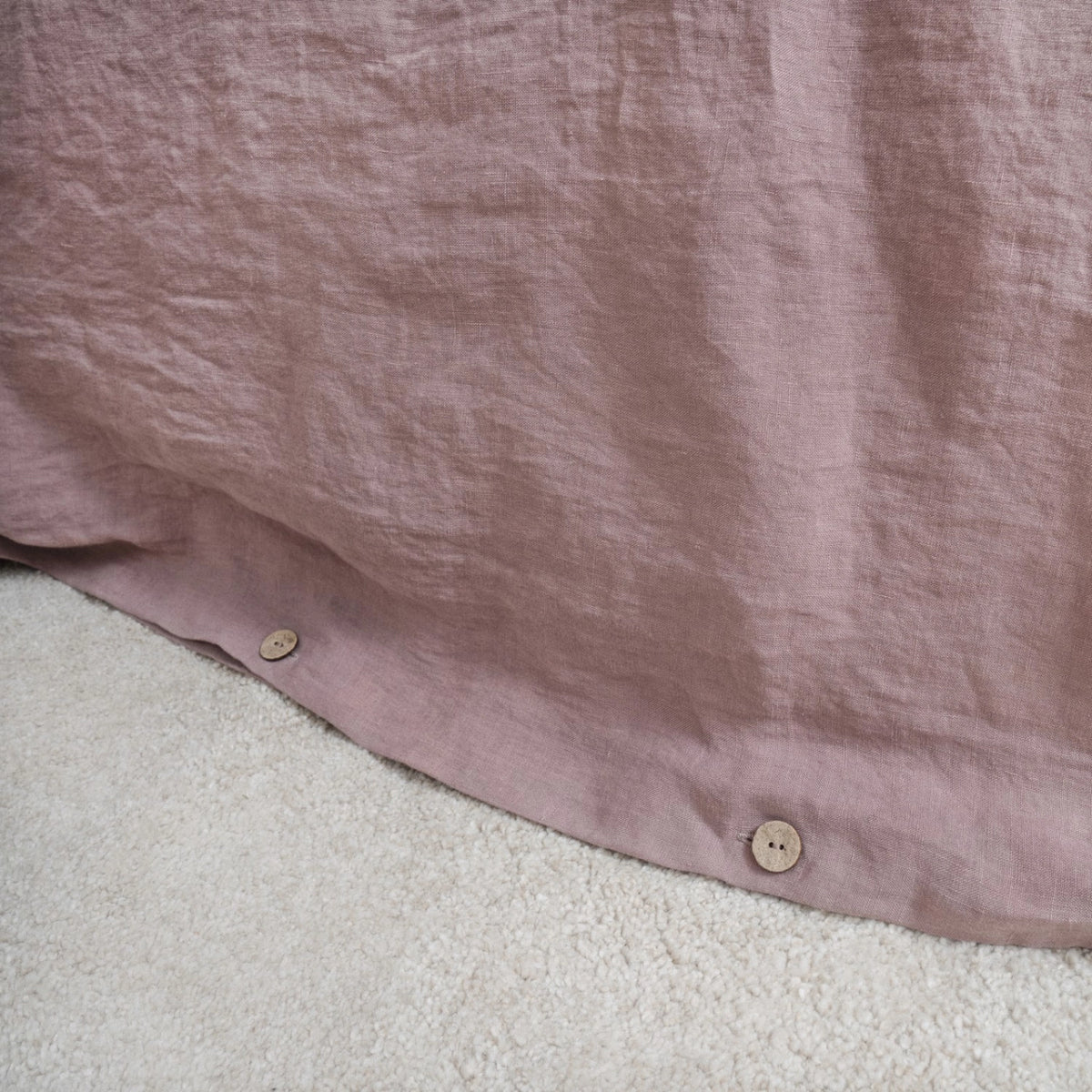 Ashes of Roses Linen Duvet Cover Set