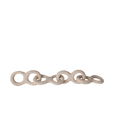 Paper Mâché Chain Link – Decorative Sculptural Object for Coffee Table Styling | Sorelle Rossi