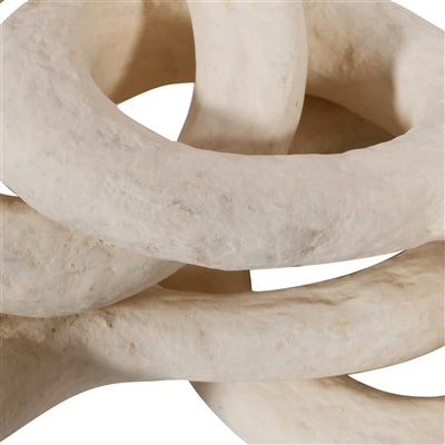 Paper Mâché Chain Link – Decorative Sculptural Object for Coffee Table Styling | Sorelle Rossi