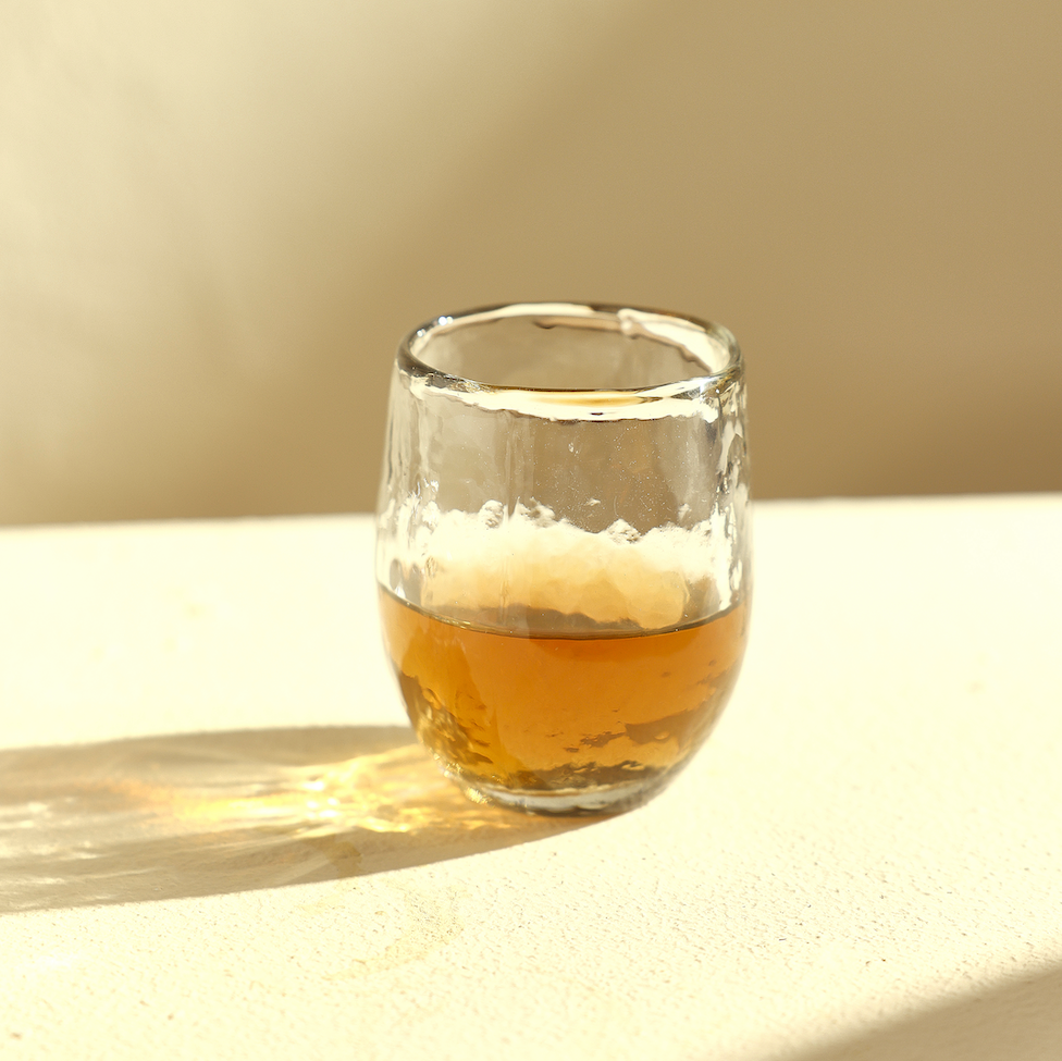 Small Pebbled Drinking Glasses – Set of 4 | Handcrafted Glassware