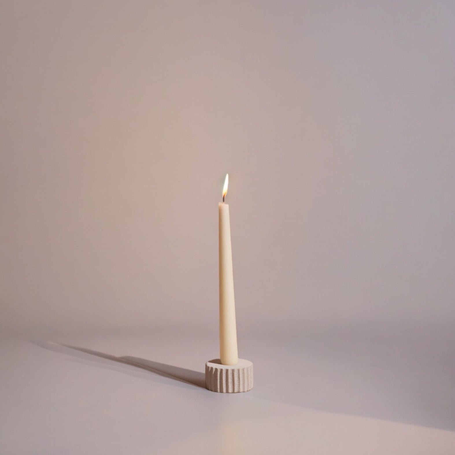 Handcrafted Pillar Candle Holder – Small | Minimalist Neutral Decor