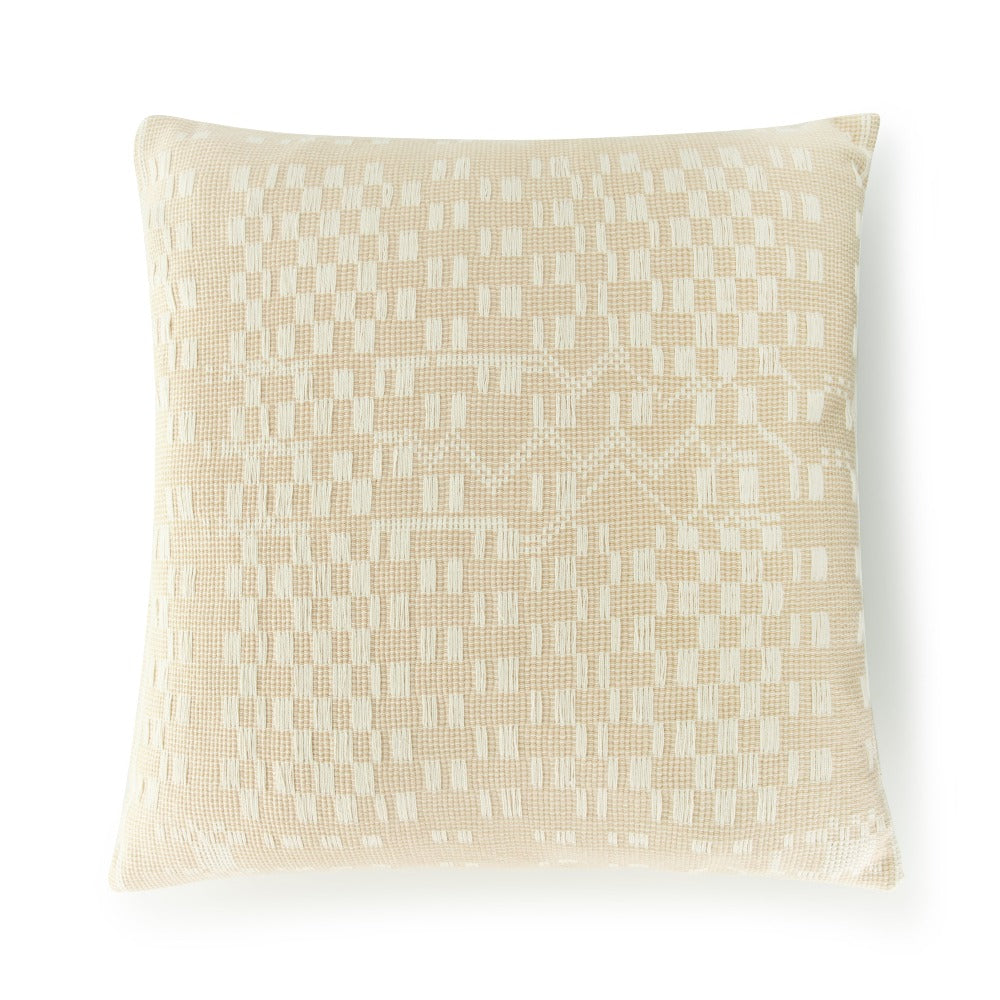 Handwoven Cotton Pillow Cover – Heirloom Naga | 18x18 Artisan Loom-Woven Textile, Ethical & Fair Trade Decor