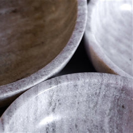 Marble Nesting Bowls – Handcrafted Stone Set | Natural Marble Decorative & Serving Bowls for Kitchen & Coffee Table