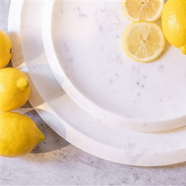 Ellie Round Marble Tray – Serving & Coffee Table Decor | Sorelle Rossi