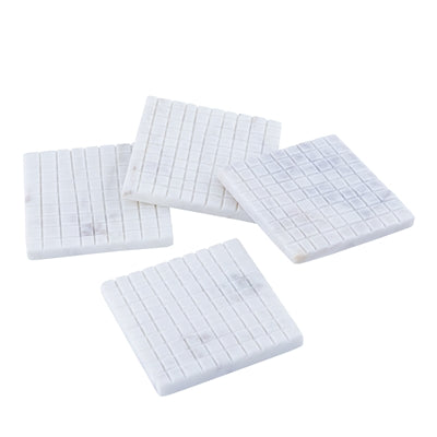 Marble Coasters – Square Grooved Set | Sorelle Rossi