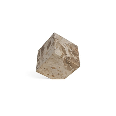 Butterscotch Marble Cube Object – Decorative Stone Accent | Sorelle Rossi