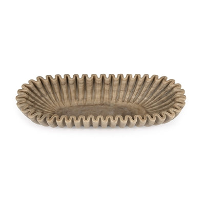 Katherine Alice Ruffled Marble Bowl – Handcrafted Decorative Natural Bowl | Sorelle Rossi
