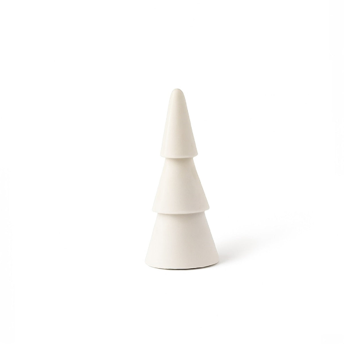 Small White Marble Decorative Christmas Tree – Minimalist Holiday Accent, 7"