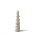 Large White Marble Christmas Tree with Grooving