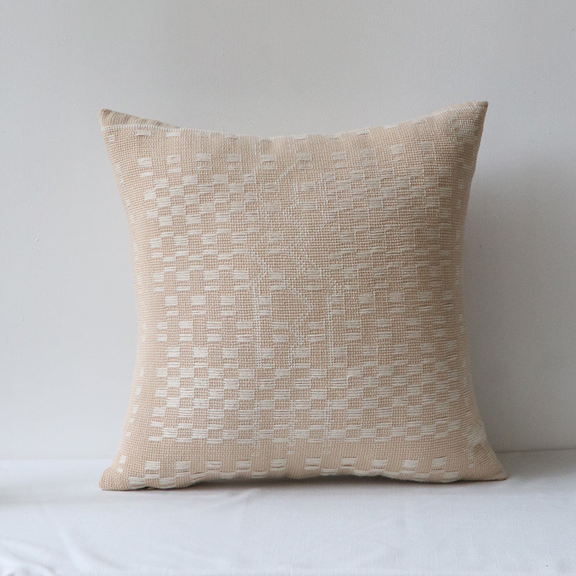 Handwoven Cotton Pillow Cover – Heirloom Naga | 18x18 Artisan Loom-Woven Textile, Ethical & Fair Trade Decor