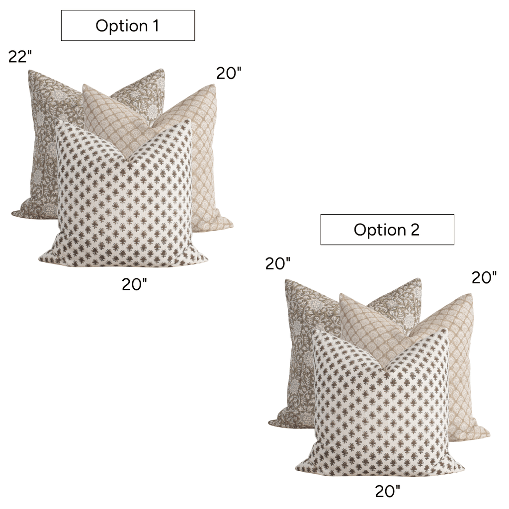 Lexington Pillow Combination | Set of Three Pillow Covers