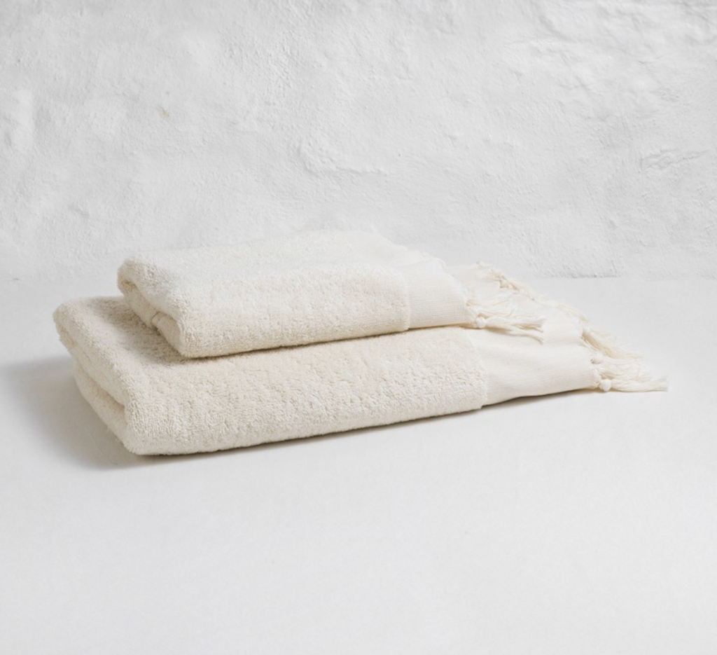 S/2 Plain Terry Hand Towel - White