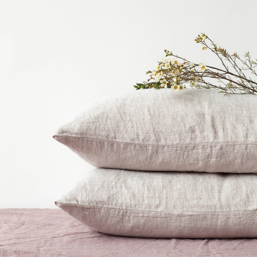 Melange European Linen Pillowcases | Set of 2