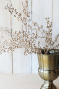 24" Faux Glittered Berry Stem Champagne