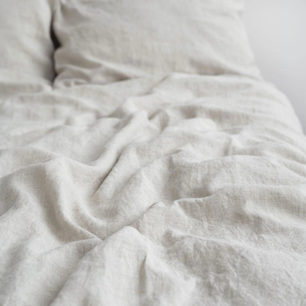 Melange Natural Linen Duvet Cover Set